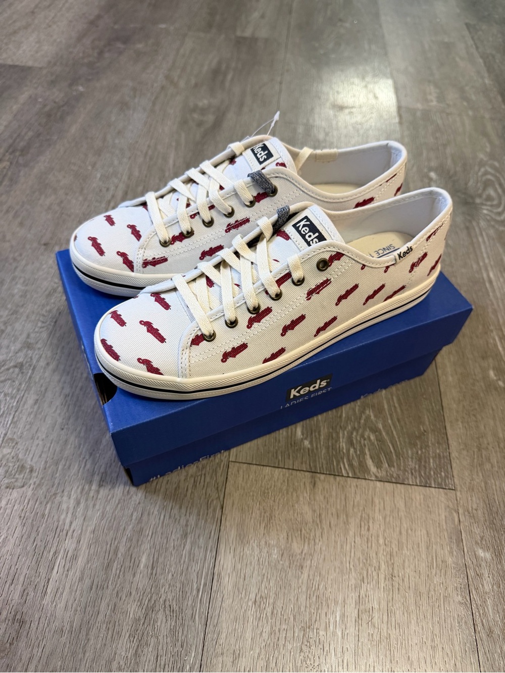 Keds X MLB Cleveland Indians Kickstart Women’s Size 7.5 Repeat Logo Sneakers